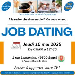 ORGANISATION D'UN JOB DATING LE JEUDI 15 MAI