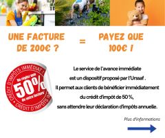 Une facture de 200€ ? Payez que 100€ !