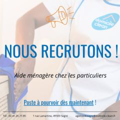 NOUS RECRUTONS !