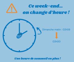 [CHANGEMENT D'HEURE] 🕑