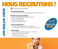 NOUS RECRUTONS !